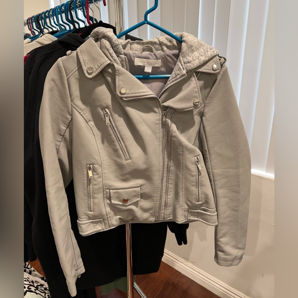 Cropped Moto jacket from New York & Company